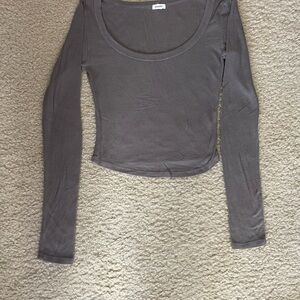 Garage Charcoal Long Sleeve Women's Tee